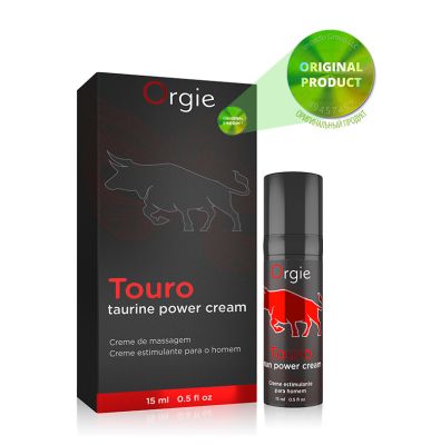 Гель для усиления эрекции Orgie TOURO с таурином и гинкго билоба, 15 мл