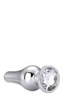 Анальна пробка конічної форми Dream Toys GLEAMING LOVE SILVER PLEASURE PLUG M вид 5
