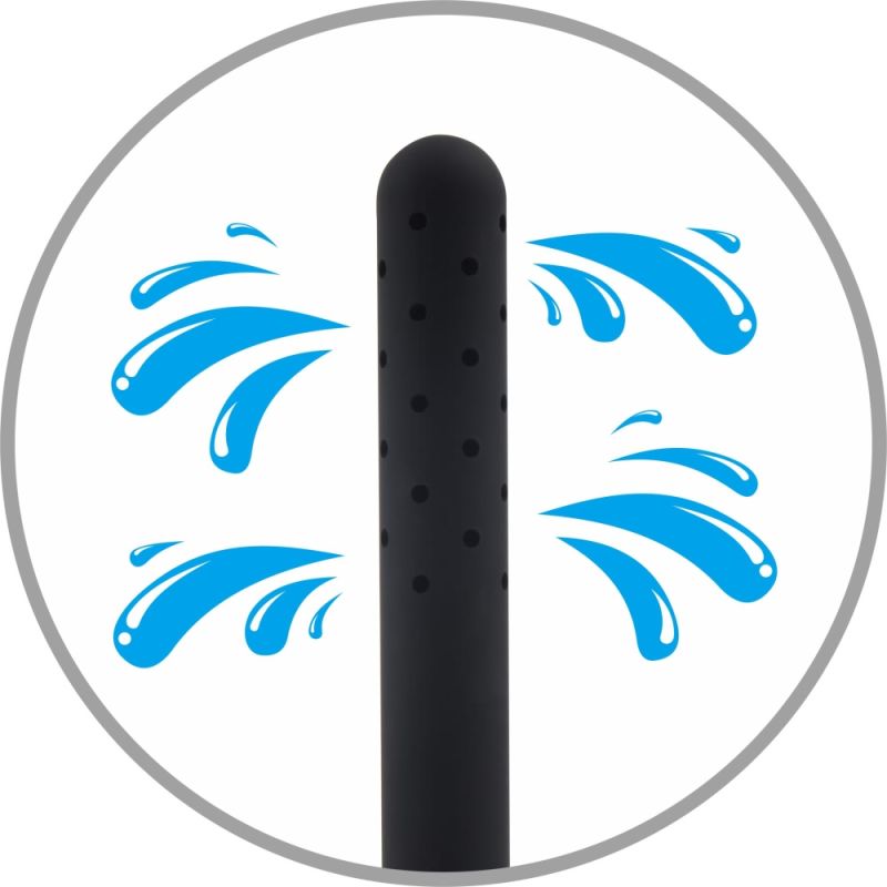 Насадка для анального душу Chisa Black Mont, чорна вид 3