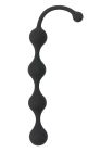 Анальний ланцюжок з кульками краплеподібної форми Dream Toys All Time Favorites чорний вид 3