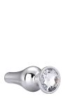 Анальна пробка конічної форми Dream Toys GLEAMING LOVE SILVER PLEASURE PLUG S вид 5