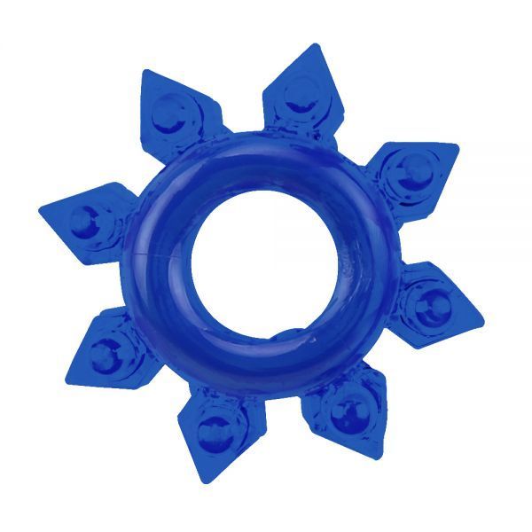 Набор эрекционных колец Chisa GK Power Cock Rings с разными структурами, синие вид 5