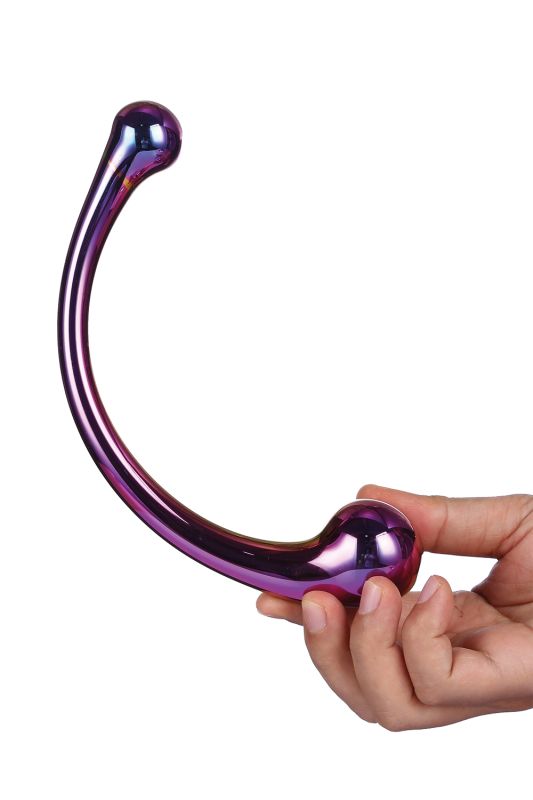 Вигнутий скляний фалоімітатор Dream Toys GLAMOUR GLASS CURVED BIG WAND вид 5