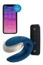 Люксовий Smart вібратор для пар Satisfyer Double Love Luxury, синій