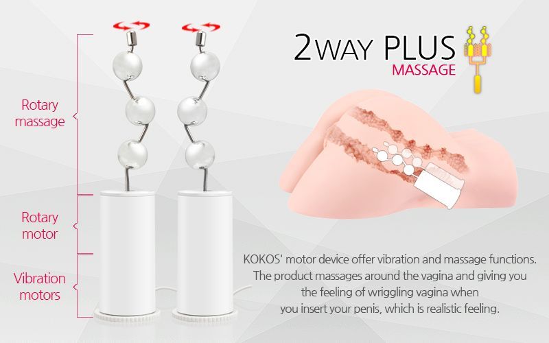 Мастурбатор Kokos Hera Hip Real Deluxe с вибрацией вид 5