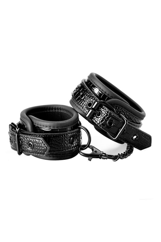 Кайдани BLAZE LUXURY ANKLE cuff CROCO BLACK вид 5