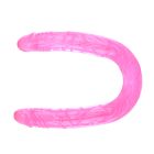 Двойной фаллоимитатор Chisa HI BASIC реалистичный, розовый вид 5