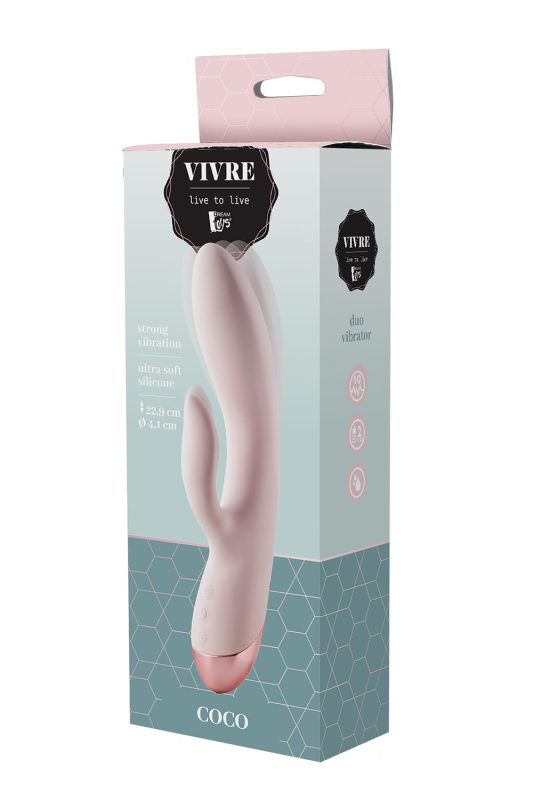 Вібратор кролик Dream Toys VIVRE DUO VIBE COCO вид 3