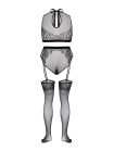 Ажурний комплект Fifty Shades Of Grey Captivate Lacy Bra Set Black O-s Curve вид 3