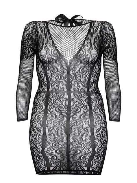 Мереживна сексуальна міні сукня Fifty Shades of Grey Captivate Plus Size Black вид 2