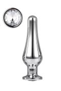 Анальна пробка конічної форми Dream Toys GLEAMING LOVE SILVER PLEASURE PLUG M