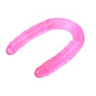 Двойной фаллоимитатор Chisa HI BASIC реалистичный, розовый вид 4