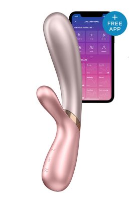 Подвійний смарт вібратор з функцією нагріву Satisfyer Hot Lover рожевий