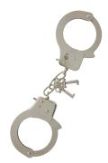 Металеві великі наручники з ключами Dream Toys Metal Сuffs, сріблясті