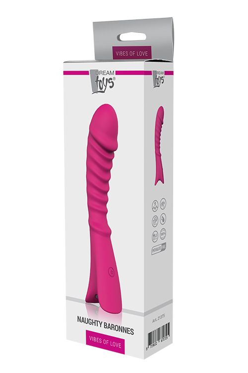 Вібратор із стимулюючими ребрами Dream Toys VIBES OF LOVE NAUGHTY BARONESS вид 3