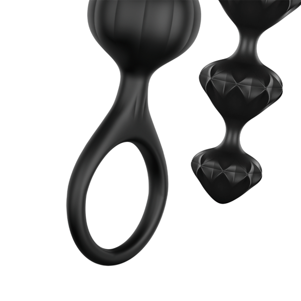 Набір анальних ланцюжків Satisfyer Love Beads, чорний вид 5