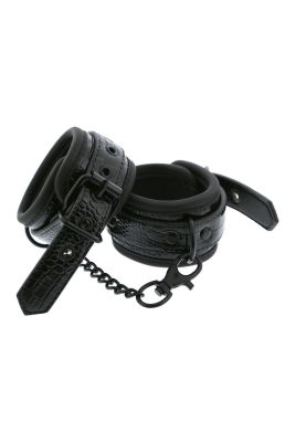 Наручники BLAZE LUXURY HANDCUFF CROCO BLACK