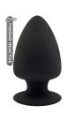 Термоактивна анальна пробка PREMIUM SILICONE PLUG L BLACK