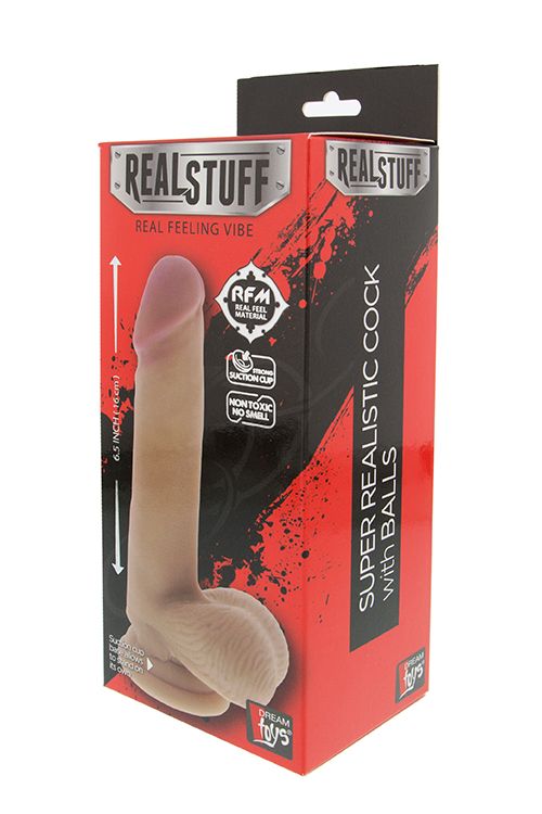 Фалоімітатор REALISTX 6.5 INCH DONG W. SCROTUM вид 3