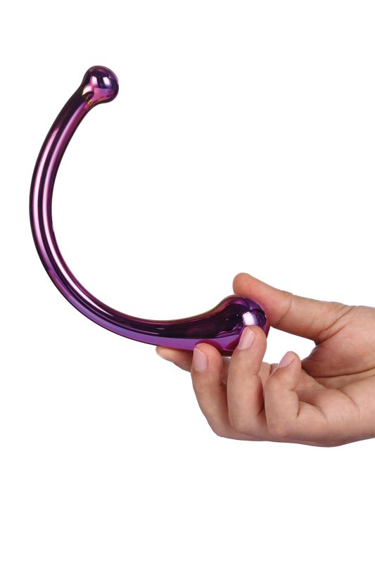 Вигнутий скляний фалоімітатор Dream Toys GLAMOUR GLASS CURVED WAND вид 5