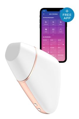 Безконтактний смарт-стимулятор клітора Satisfyer Love Triangle білий