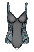 Боді Obsessive AMANTA Teddy S/M чорне