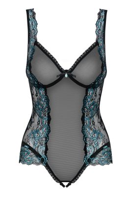 Боді Obsessive AMANTA Teddy S/M чорне