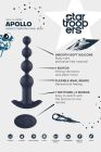 Анальная елка с вибрацией Dream Тoys Startroopers Apollo на пульте управления, черная вид 10