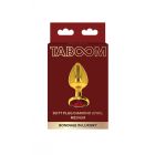 Анальна металева пробка M (Medium) з каменем червоного кольору Butt Plug With Diamond Jewel Taboom вид 2