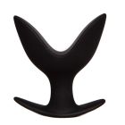 Анальная пробка Chisa Black Mont с лепестками, ЛОТОС, черный, L вид 2