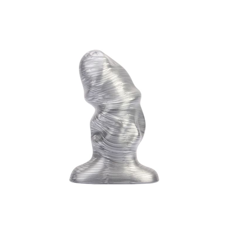 Анальная пробка Chisa Dark Muscle Petite Yucie, серебристая, L вид 3