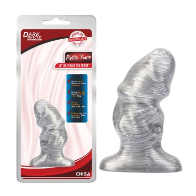 Анальная пробка Chisa Dark Muscle Petite Yucie, серебристая, L