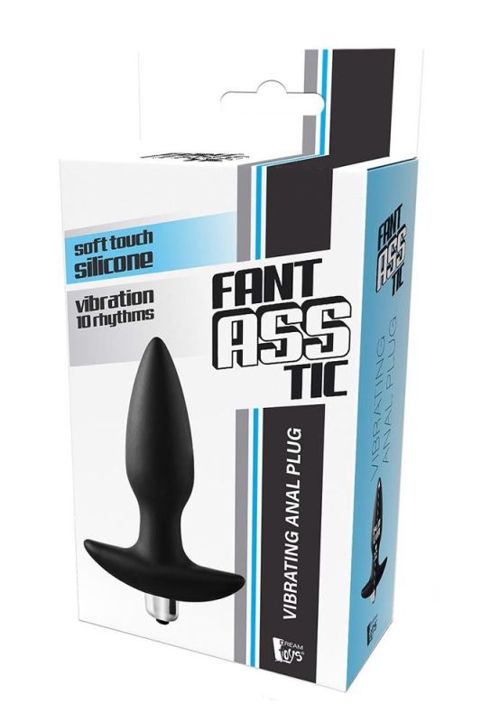Анальна пробка Dreamtoys FantASSstic з віброкулею, чорнач вид 6