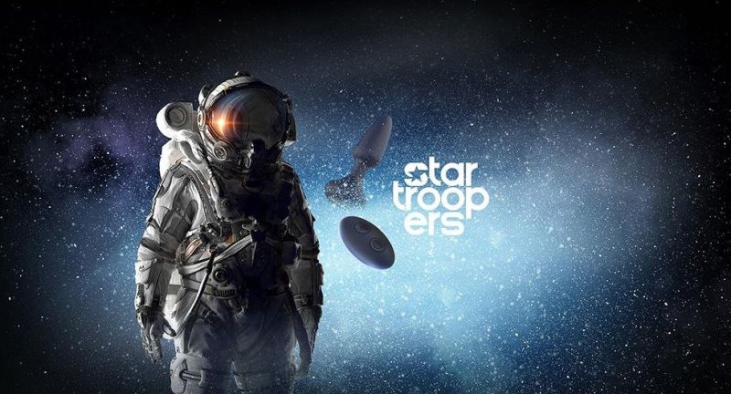 Анальная пробка DreamToys Startroopers Venus с дистанционным пультом управления, черная вид 11