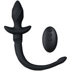 Анальна пробка Хвіст з вібрацією Taboom Puppy Wiggle Tail, з пультом, силіконова, чорний вид 4