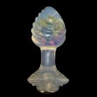 Анальна пробка ребриста UNIVIBE з каменем, силіконова, різнокольорова, 9.3 х 4 см вид 14