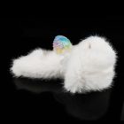 Анальна пробка ребриста UNIVIBE з каменем, силіконова, різнокольорова, 9.3 х 4 см вид 11