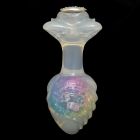 Анальная пробка ребристая UNIVIBE с камнем, силиконовая, разноцветная, 9.3 х 4 см вид 12