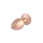 Анальна пробка рожеве золото CHISA MATRIX MONT з перламутром та білим каменем, розмір S вид 4