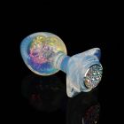 Анальна пробка з бічним рельєфом UNIVIBE, силіконова з каменем, 9.3 х 4 см вид 2