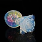 Анальная пробка с боковым рельефом UNIVIBE, силиконовая с камнем, 9.3 х 4 см вид 8