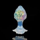 Анальна пробка з бічним рельєфом UNIVIBE, силіконова з каменем, 9.3 х 4 см вид 6