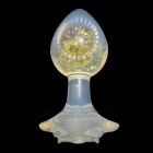 Анальная пробка с боковым рельефом UNIVIBE, силиконовая с камнем, 9.3 х 4 см вид 14