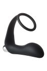 Анальная пробка с эрекционным кольцом FANTASSTIC VIBRATING ANAL PLUG WITH COCKRING BLACK вид 2