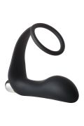 Анальная пробка с эрекционным кольцом FANTASSTIC VIBRATING ANAL PLUG WITH COCKRING BLACK