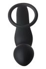 Анальна пробка з еррекційним кільцем FANTASSTIC VIBRATING ANAL PLUG WITH COCKRING BLACK вид 4