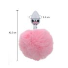 Анальна пробка з кролячим хвостиком Taboom Bunnytail Buttplug, рожевий вид 5