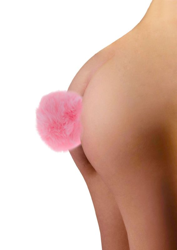 Анальна пробка з кролячим хвостиком Taboom Bunnytail Buttplug, рожевий вид 3