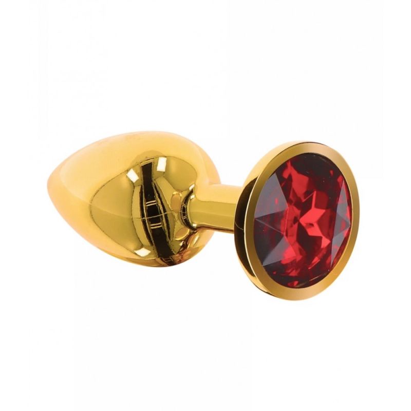 Анальна пробка S із кристалом Taboom, золота вид 5