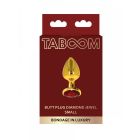 Анальна пробка S із кристалом Taboom, золота вид 2